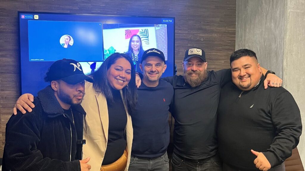 The five sorcerer scholarship recipients with Gary Vee